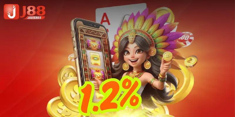 Khuyến mãi J88 - Hoàn tiền lên tới 1,2% không giới hạn thắng thua