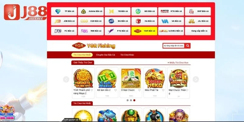 Top sảnh game bắn cá hợp tác cùng J88